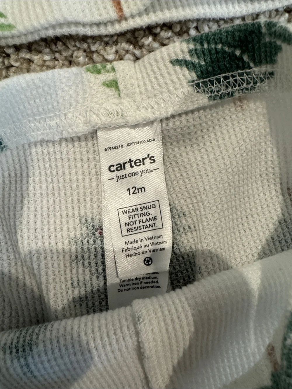 Carters waffle festive kids